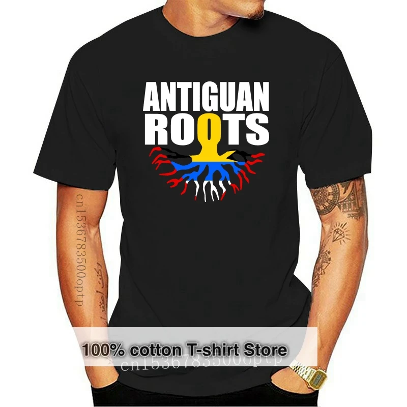 

Funny Men t shirt Women novelty tshirt Storecastle Antiguan Roots Antigua And Barbuda Flag T-Shirt