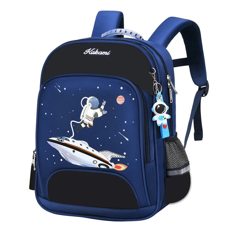 

New 3D Kids Backpack Anti-lost Astronauts School bags Waterproof Cartoon Boys Backpack junior high school students' schoolbag