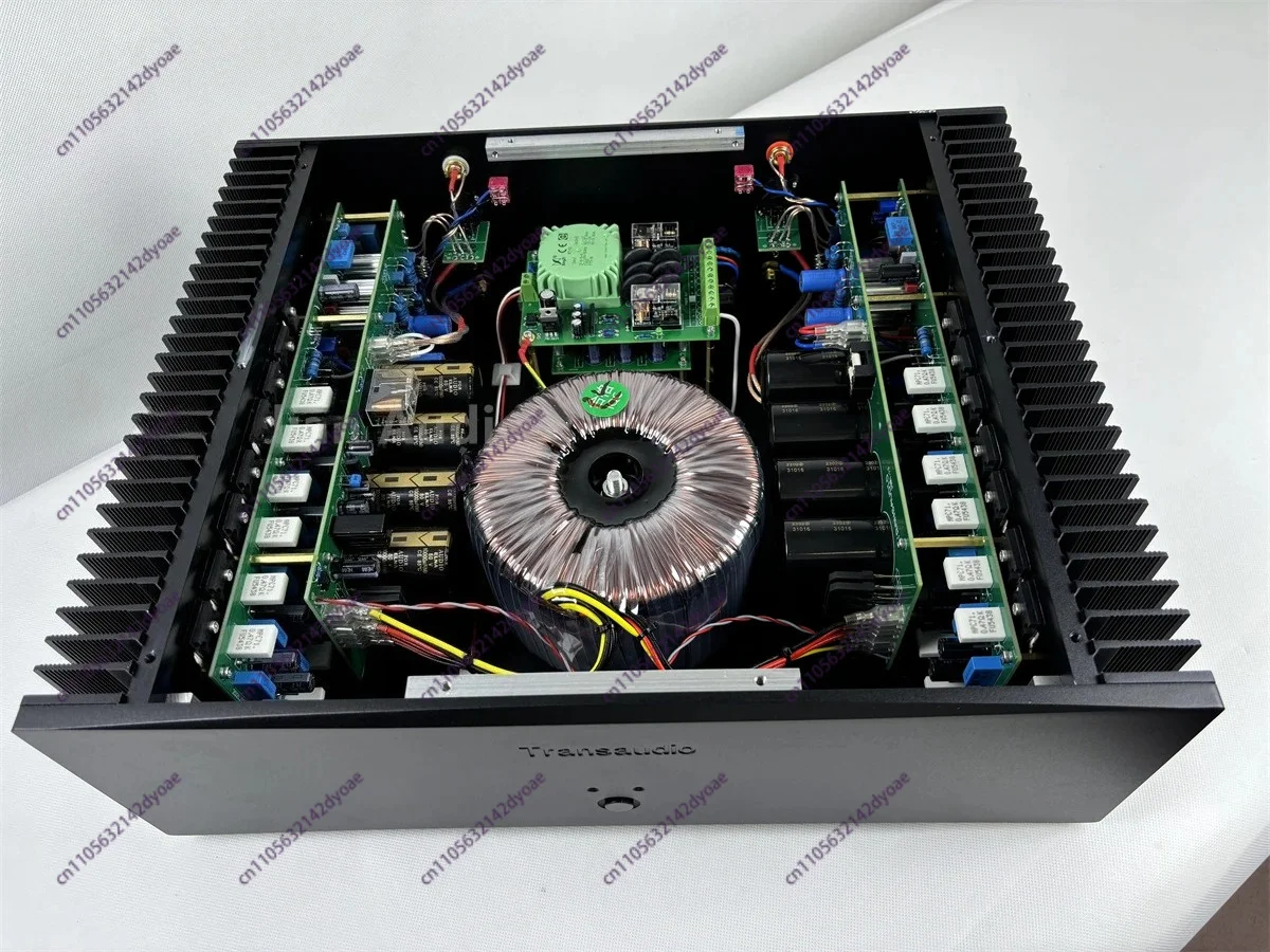 Фото Трансформаторный усилитель TransAudio High End MASTER FM801 MJL4281 2N3440/5416 /250Вт/8Ω 500Вт/4Ω с однополярным и симметричным 2-канальным входом №1
