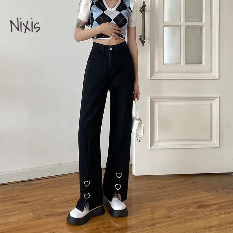 Baggy Wide Leg Jeans Pants Women High Waist Black Denim Trousers Streetwear Trend Korean Fashion Bottoms Y2k Femake Clothes