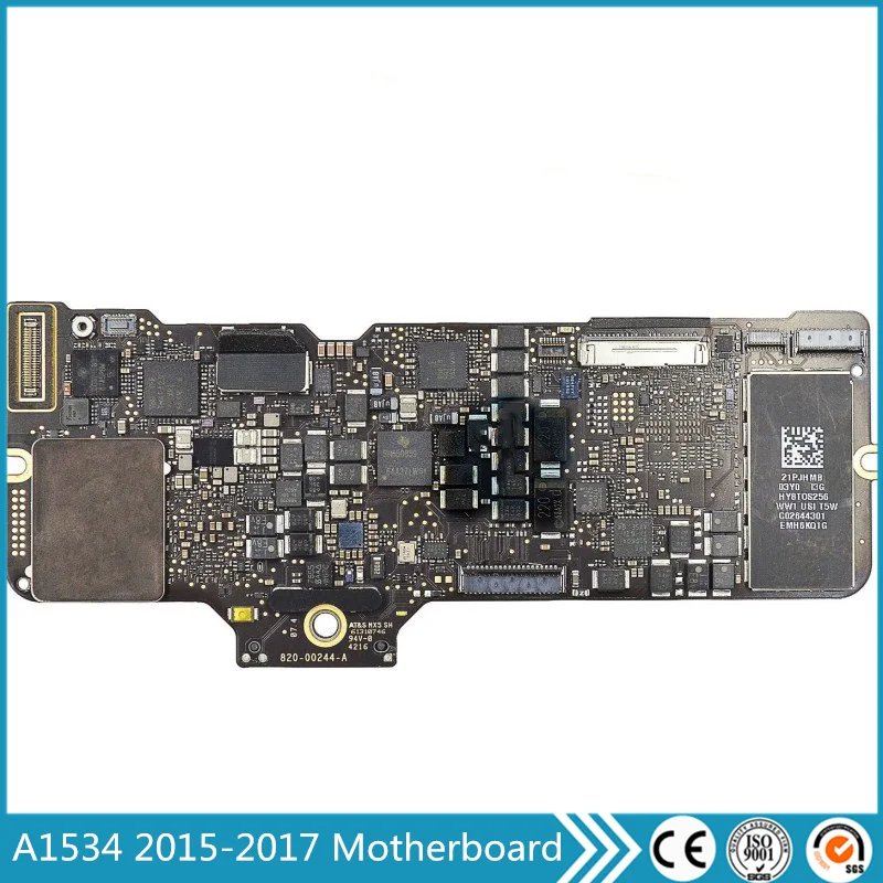 Vente A1534 Carte mère Carte Mère 1.1G 1.2G 256 GO 512 GO 2015-2017 Pour Macbook Retina 12