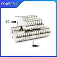 250pcs 20x4mm super strong round disc blocks rare earth neodymium magnets fridge crafts for acoustic field electronics