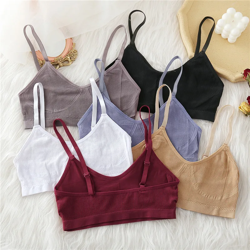 

Wire Free Bralette Female Lingerie Seamless Sports Tops Women Bra Sexy Underwear Adjustable Straps Intimates Brassiere 2021 New
