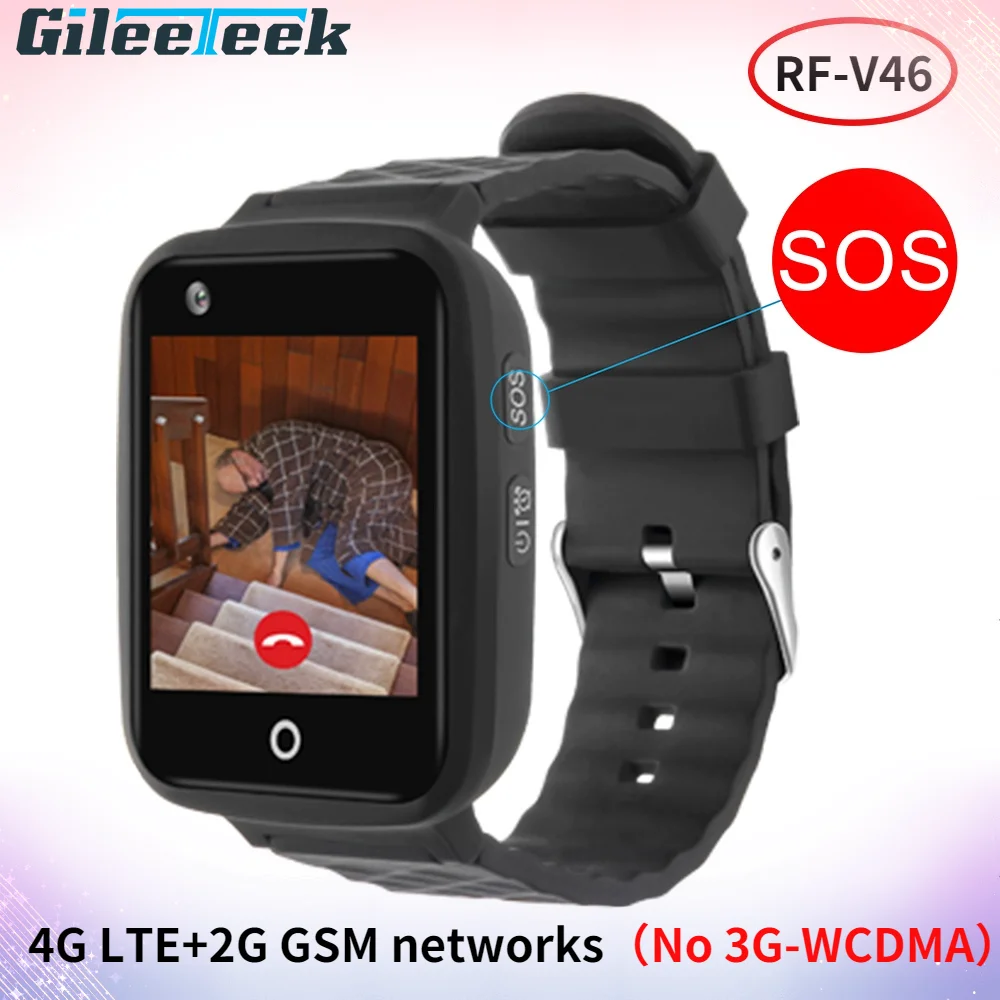 

RF-V46 4G WIFI positioning Smart Anti-lost children's SOS Smart Watch GPS Tracker Advanced GPS watch Tracking Device no 3G WCDMA