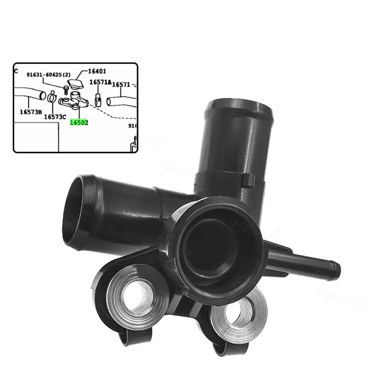 Новый водяной фланец для корпуса термостата радиатора Toyota Triumph Probox NCP55V NCP51 1nzfe 2002 +