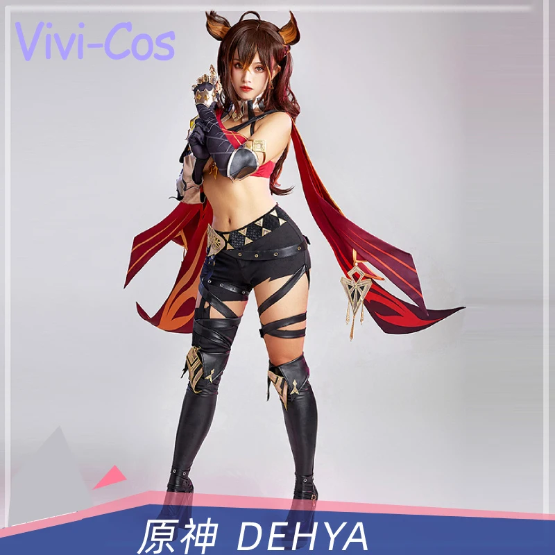 

Vivi-Cos Game Genshin Impact Dehya, крутые женские костюмы для косплея, Хэллоуин, ролевые игры, новая модель
