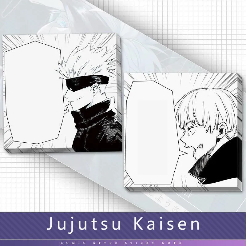 

50pcs/set Jujutsu Kaisen Sticker Inumaki Toge/ Gojo Satoru Self-Adhesive Sticky Notes Notes for Message-Leaving Stickers