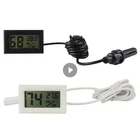 Температурный измеритель, термометр, гигрометр с температурным датчиком, измерителем влажности и ЖК-дисплеем с кабелем