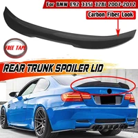 high quality e92 car rear spoiler wing trunk lip for bmw e92 335i 328i 2007 2012 psm style rear roof lip spoiler wing lip trim