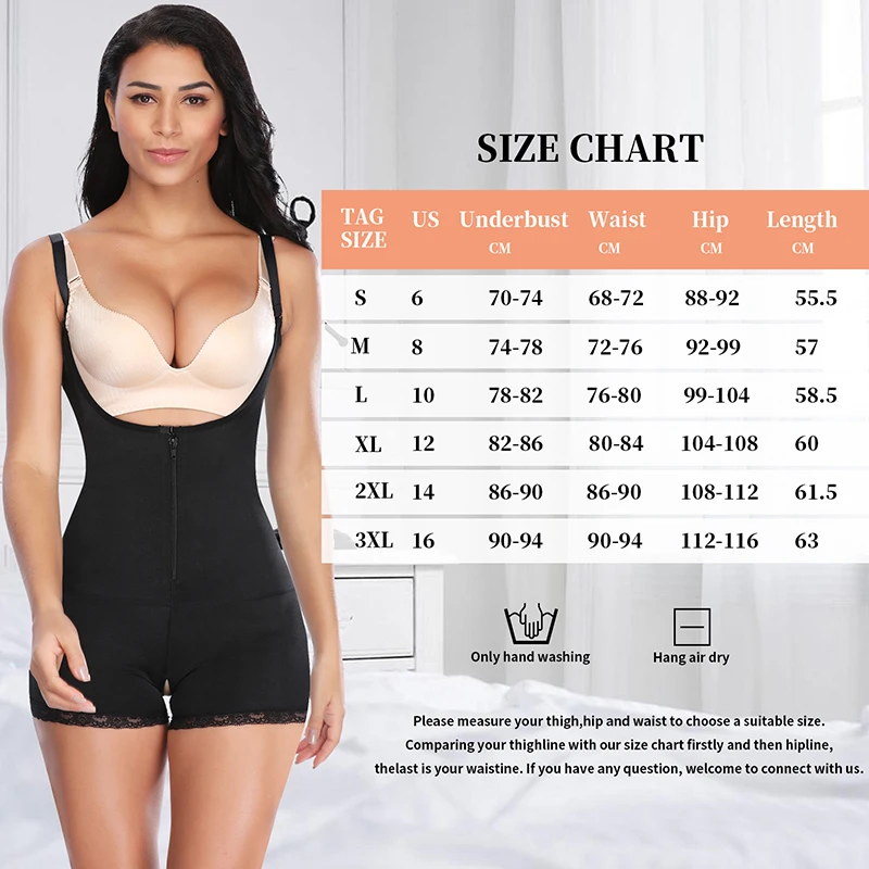 Women Full Body Shaper Open-Bust Underwear Waist Trainer Corset Tummy Control Panties Seamless Slimming Bodysuit Butt Lifter