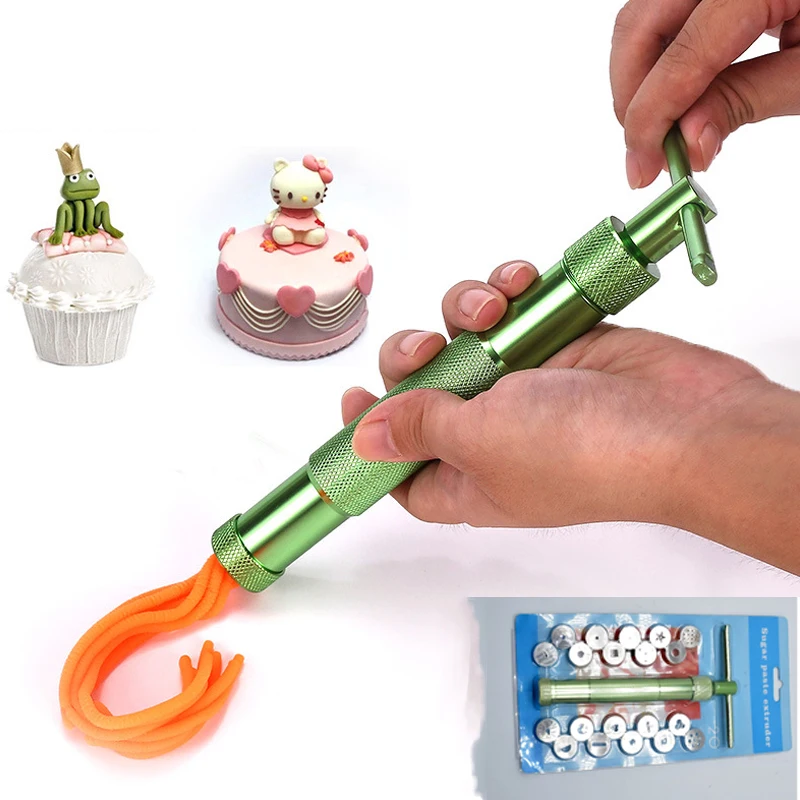 

20 Patterns Clay Extruders Clay Sugar Paste Extruder Sculpture Machine Fondant Cake Sculpture Polymer For Cake Decorating Tools