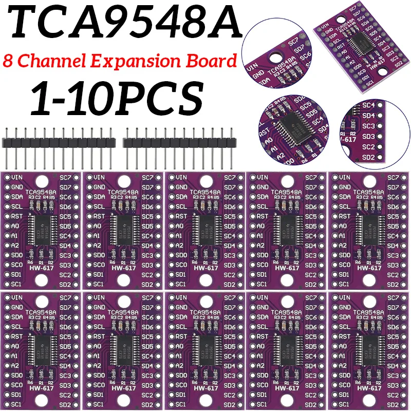 TCA9548A 1--8 8-контактный I2C 8-канальная многоканальная плата расширения Модуль IIC