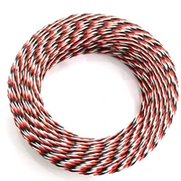 5m 16 feet 22awg 26awg 3060 core 3 way twist servo extension cable jr futaba twisted wire lead for rc airplane accessories