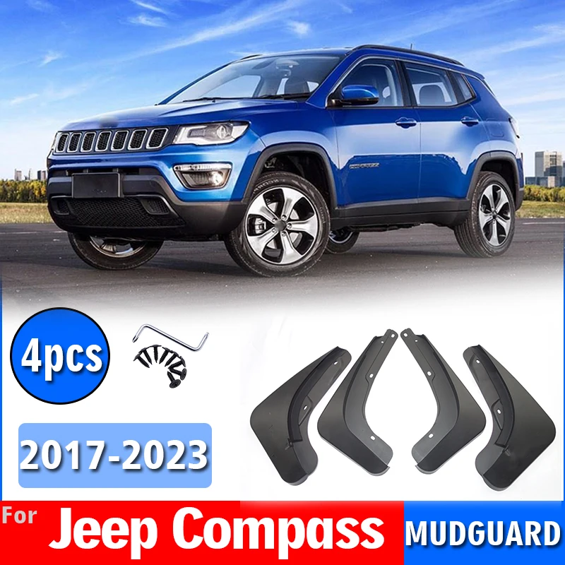 4 шт., передние и задние брызговики для JEEP Compss 2017-2023