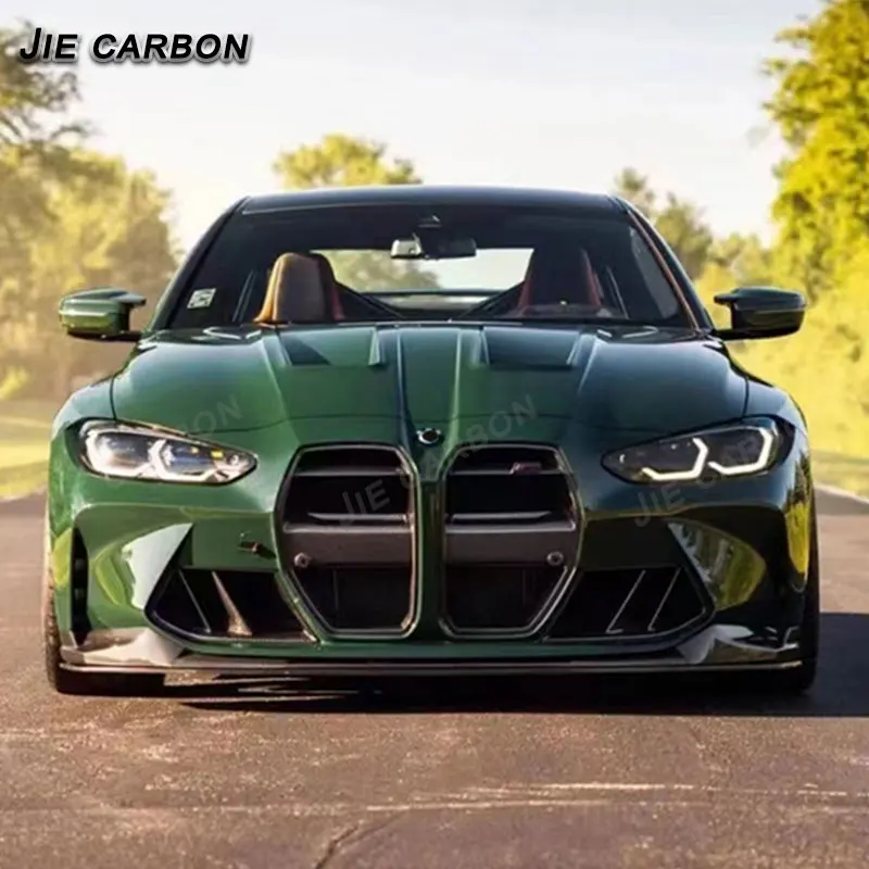 Для BMW M3 M4 G80 G82 G83 2021+ перфорированная передняя крышка двигателя из углеродного волокна, автоаксессуары, вентиляционная крышка, комплект кузова капота (art.: 3920cf407b35b) - 3920cf407b35b