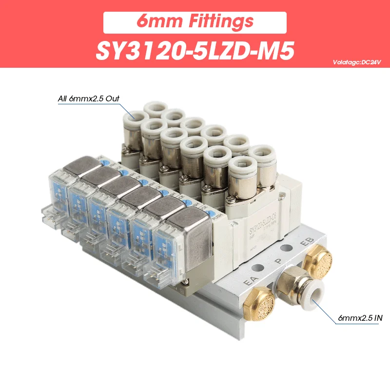 

Клапаны SMC SY3120-5LZD-M5