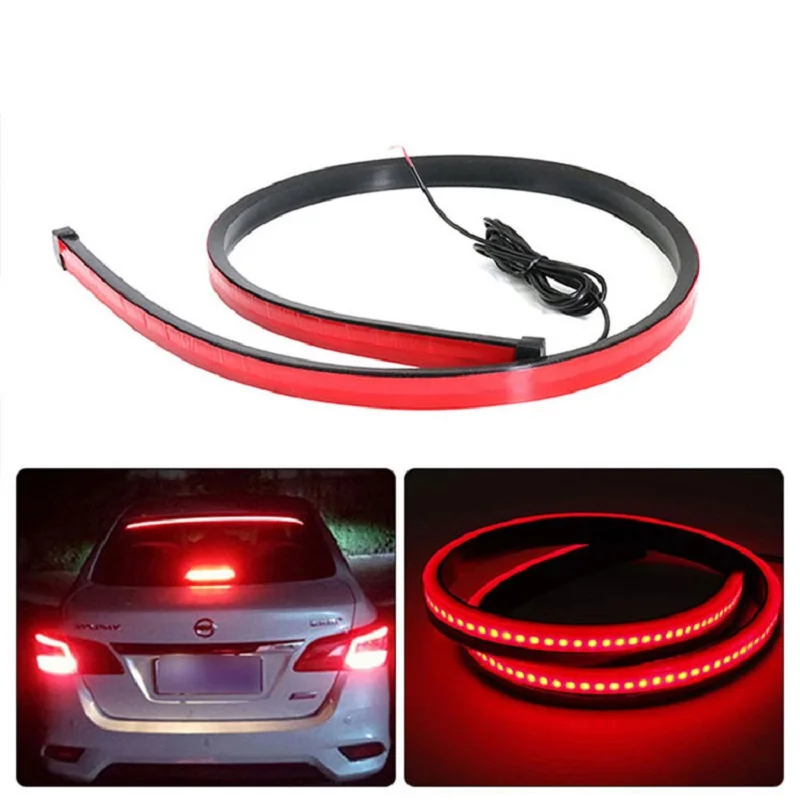 

1m Led The Third Brake Lights For Car Universal High Mount Stop Brake Light Strip Flexible 12V