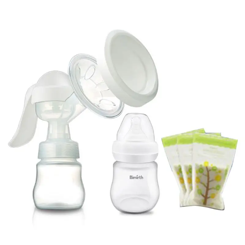 

Manual Breast Pump Nursing Milk Maker Baby Nipple Suction Feeding Milk Bottles
