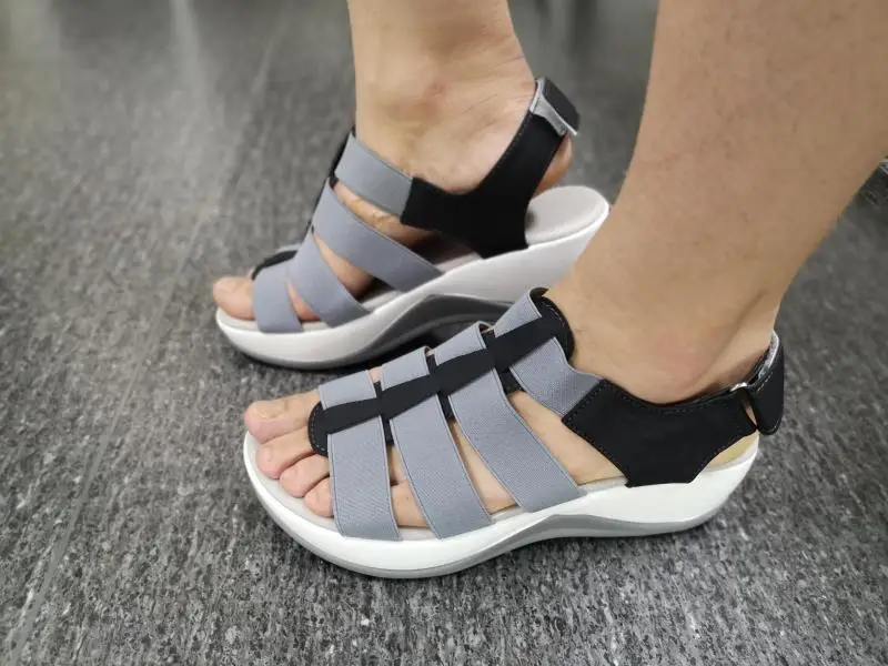 

New Women's Sandal Premium Orthopedic Sandals Casual Air cushion Shoe Comfortable Lightweight Flat Comfort Walking Roman Sandals