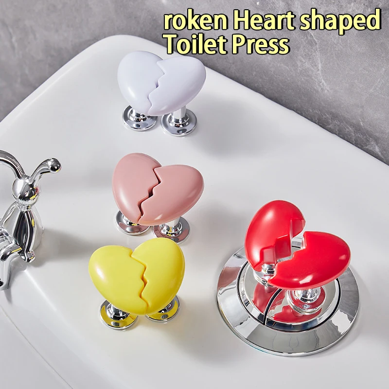 Нажимная кнопка в форме сердца для унитаза защиты бака воды ванной комнаты