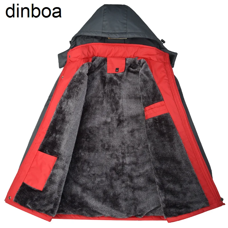 

Мужская зимняя ветрозащитная куртка Dinboa, мужская куртка Y2k с хлопковой подкладкой, уличная ветрозащитная куртка с хлопковой подкладкой