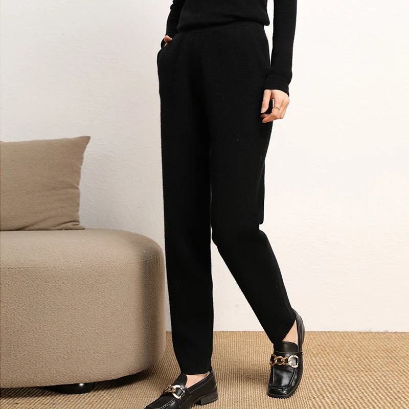 Cheap Official Store 2023 Top Fashion Cashmere Casual Pants Winter Thickened Thermal Casual Women's Pants Free of Freight