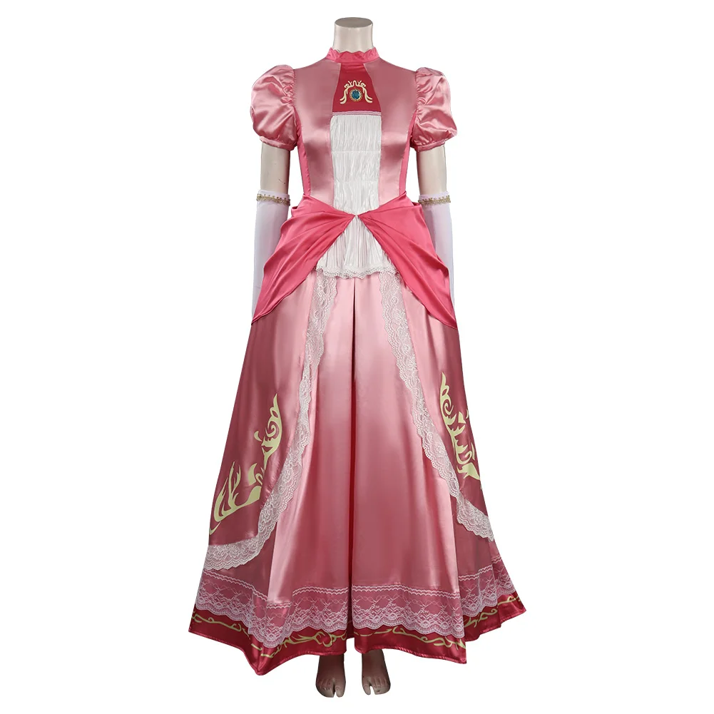 

Princess Peach Cosplay Costume Dress Outfits Halloween Carnival Suit
