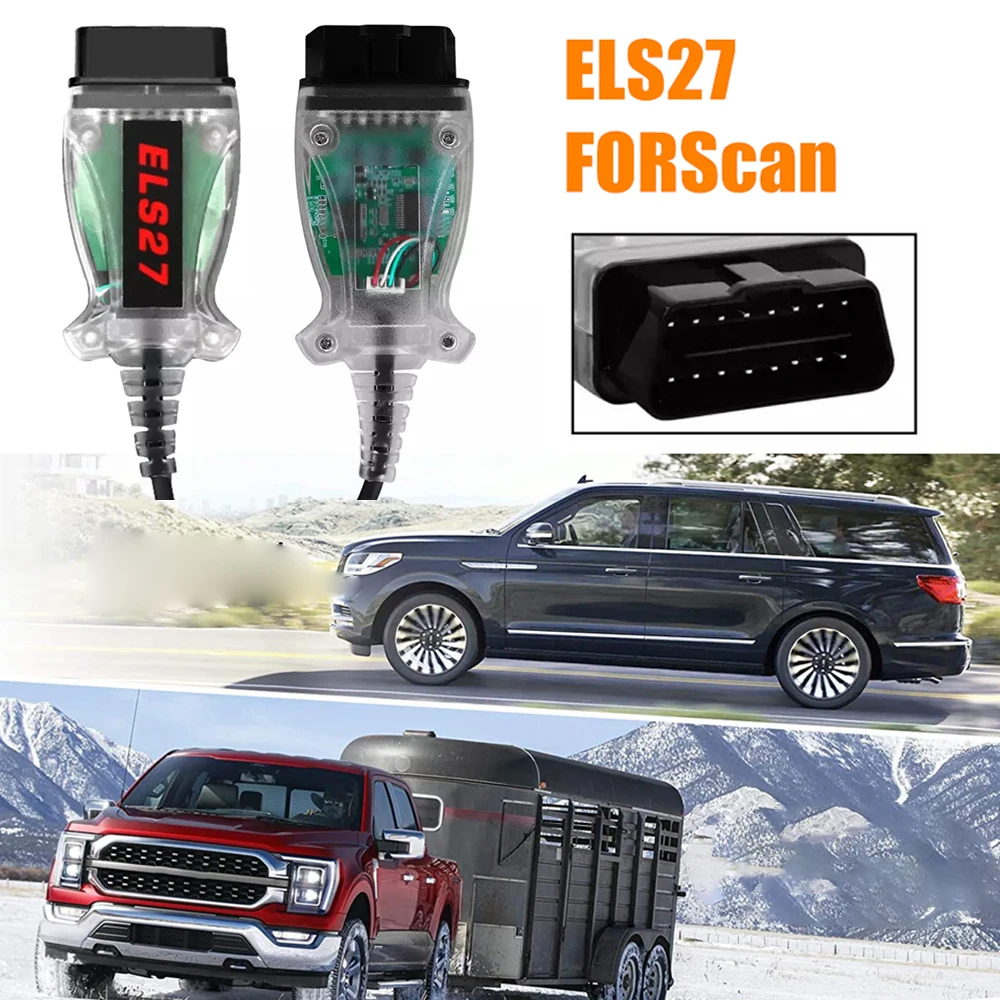 Автомобильный диагностический инструмент ELS27 FORScan OBD2 многоязычный сканер