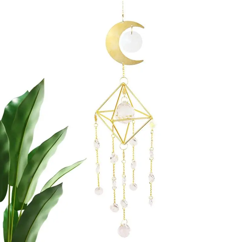 

Crystal Sun Catchers Indoor Window Light Catcher With Crystals Wind Chime Prisms Suncatchers With Chain Pendant Ornament For