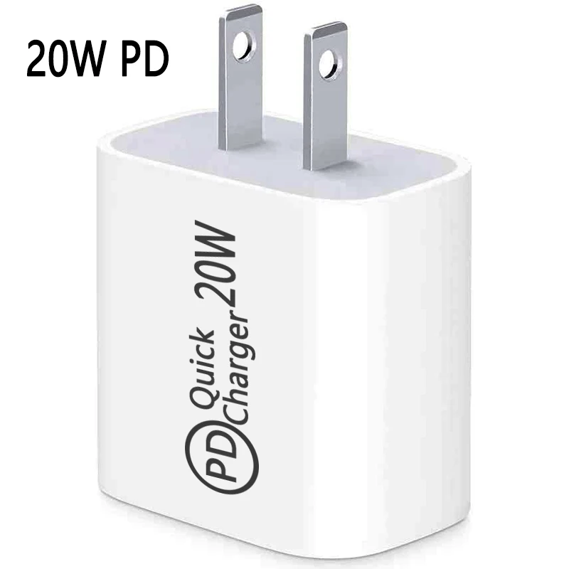 Быстрая зарядка зарядное устройство PD 20 Вт штепсельная вилка стандарта
