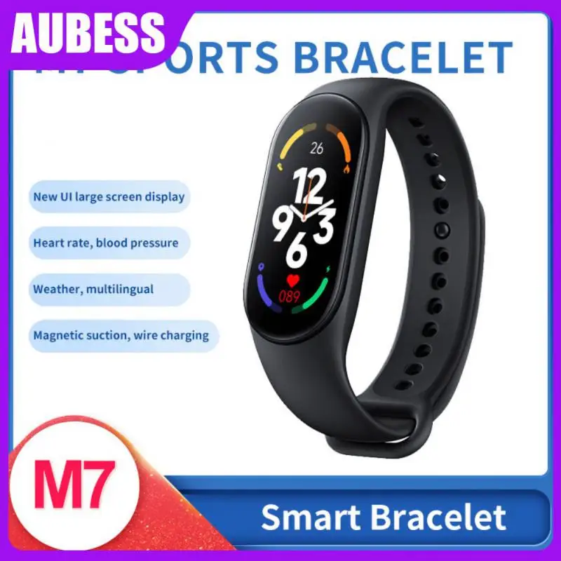 

Men Women Smartwatch Blood Pressure Wrist Watches Sport Fitness Tracker Smartband Watch For Mi Band 7 Magnetic Smart Bracelet