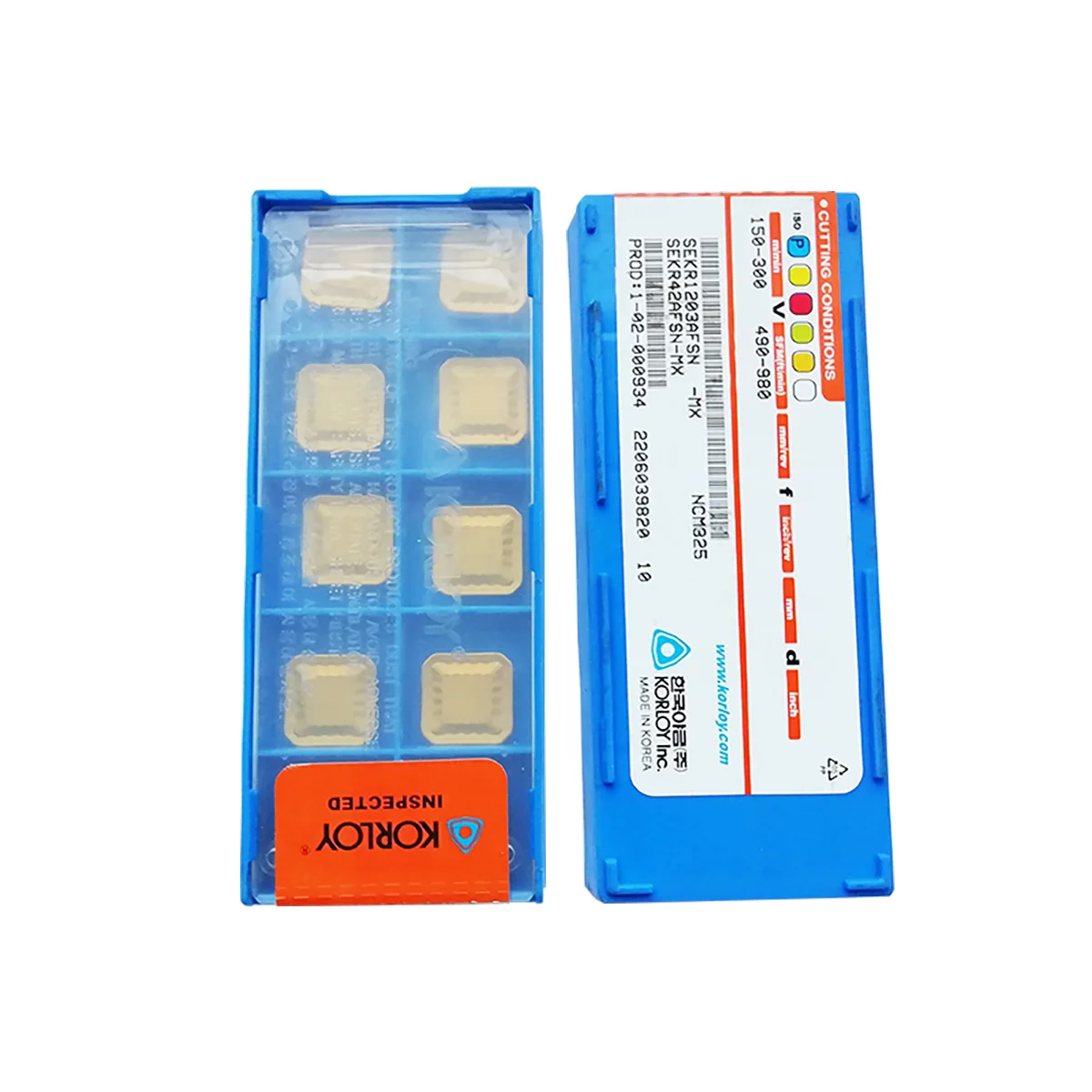 

KORLOY 100% Original SEKR SEKR1203AFSN MX NCM325 SEKR12 ISO Milling Inserts Milling Cutter CNC Milling Cutter