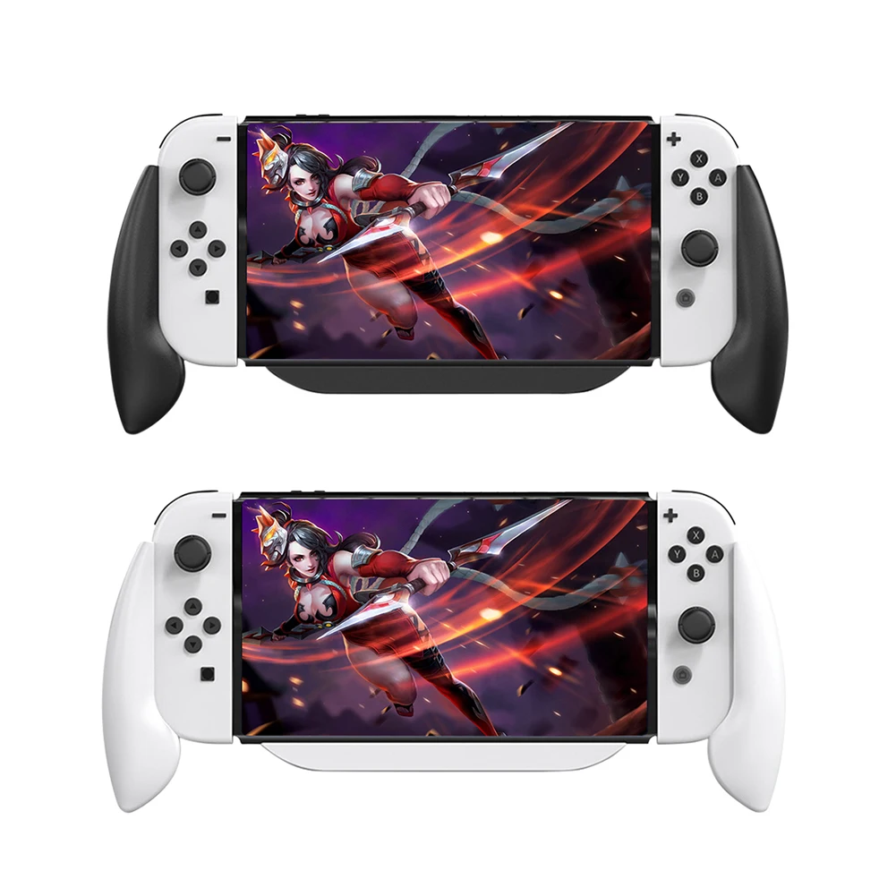 

Grip Handle Charging Dock Station Compatible-Nintendo Switch OLED Handle Controller Charger Stand For Switch Bracket Stand