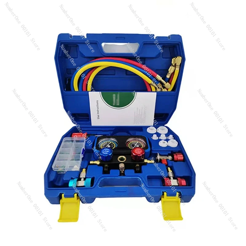 R134a воздушный кондиционер 3 направления A/C манометр в комплекте HVAC