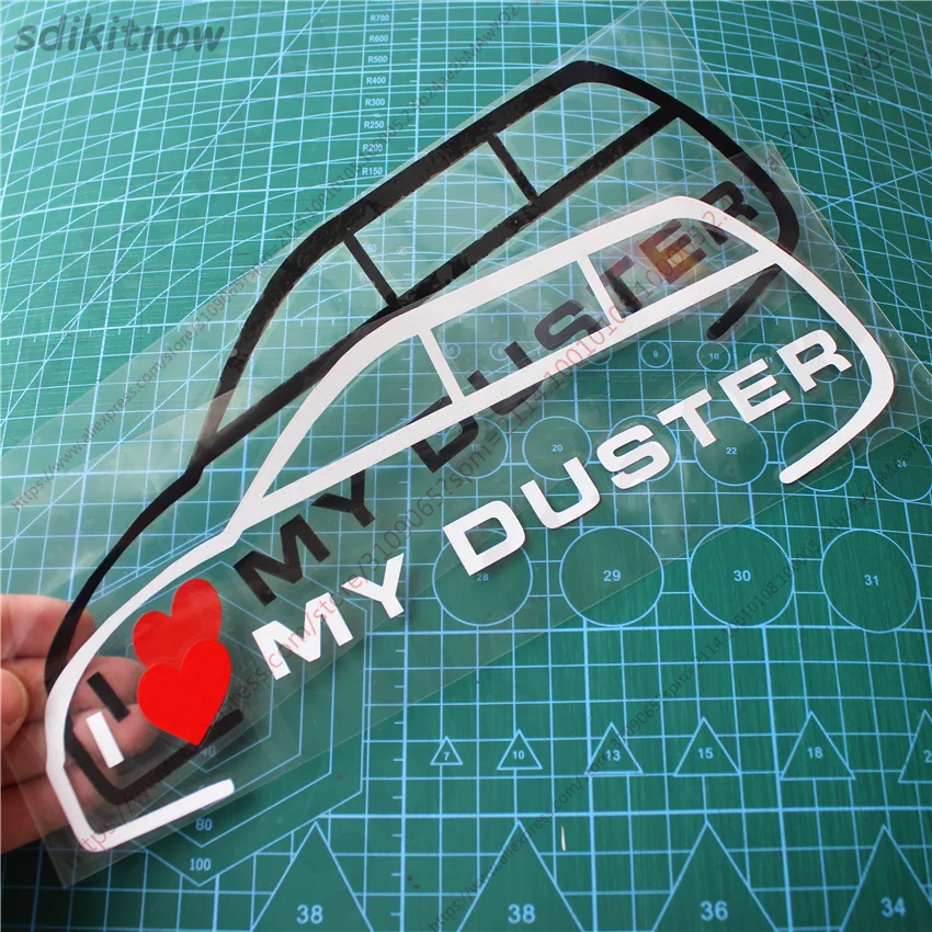 

Новая виниловая наклейка I love my car, стильная наклейка на дверь, окно, багажник для Renault Dacia duster, аксессуары