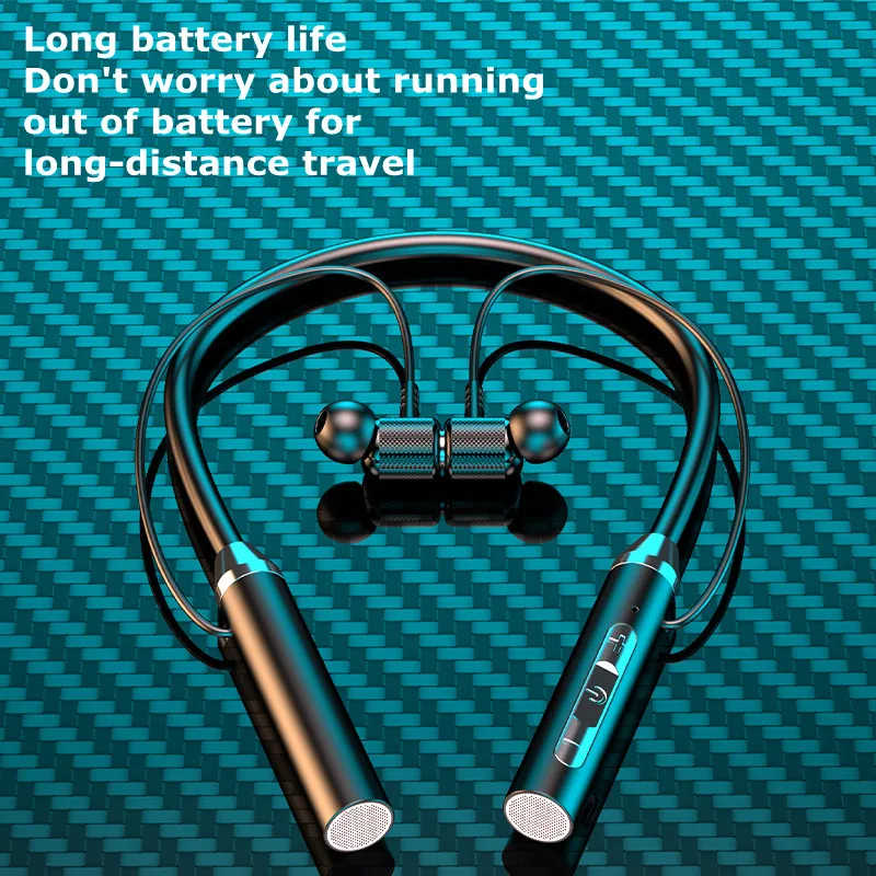 Olaf Magnetic Earphones Bluetooth 5.0 Wireless Headphones Neckband Handfree Earbuds Waterproof Headset with Mic