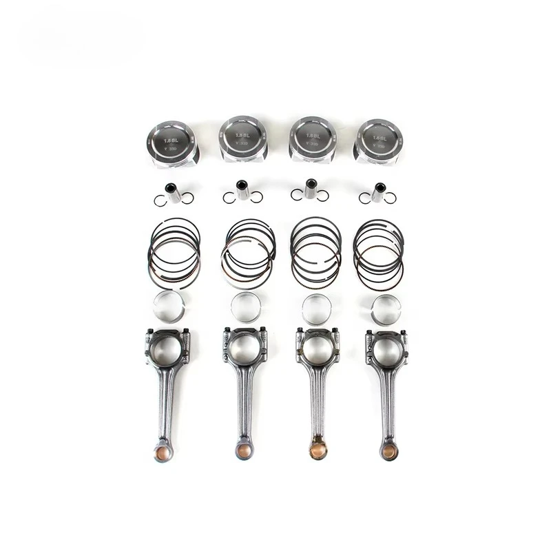 Фото Поршневое кольцо в сборе, шатун и корпус подшипника для VW Golf 1,6 литра AVU BFQ OEM 06B198701A 06B 198 701 №2
