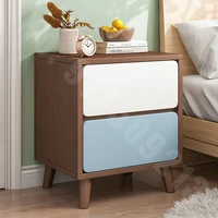 bedside table nordic nightstand bedside cabinet bedroom furniture wooden chest of drawers mini storage locker simple small shelf