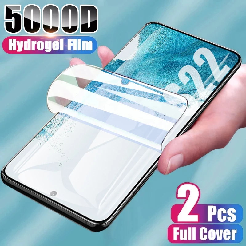

2 шт., Гидрогелевая Защитная пленка для Samsung Galaxy S22 S21 S20 FE Plus