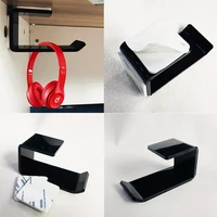 9 864 5cm acrylic sticker headphone bracket hanger under desk wall mounted headset holder hook earphone sticky display stand