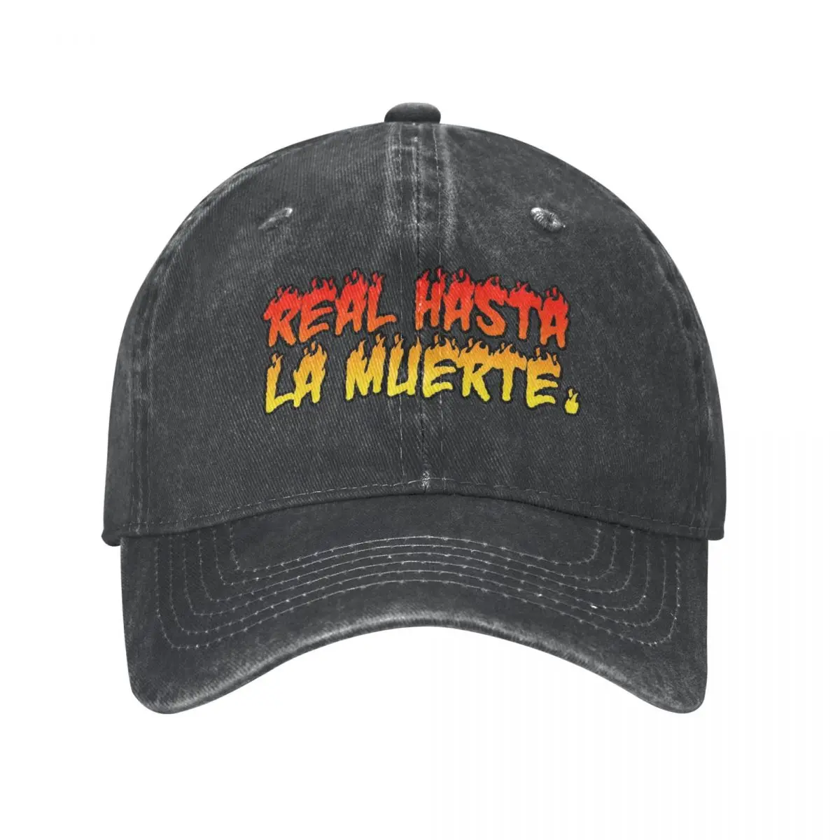 

Real Hasta La Muerte Baseball Caps Distressed Denim Washed Anuel AA Snapback Cap Men Women Outdoor All Seasons Travel Caps Hat
