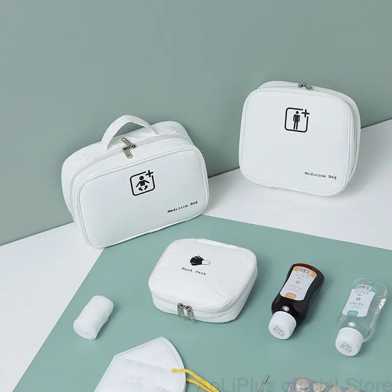 

Mini Portable Medicine Storage Bag Travel First Aid Kit Medicine Bags Organizer Camping Outdoor Emergency Survival Bag Pill Case