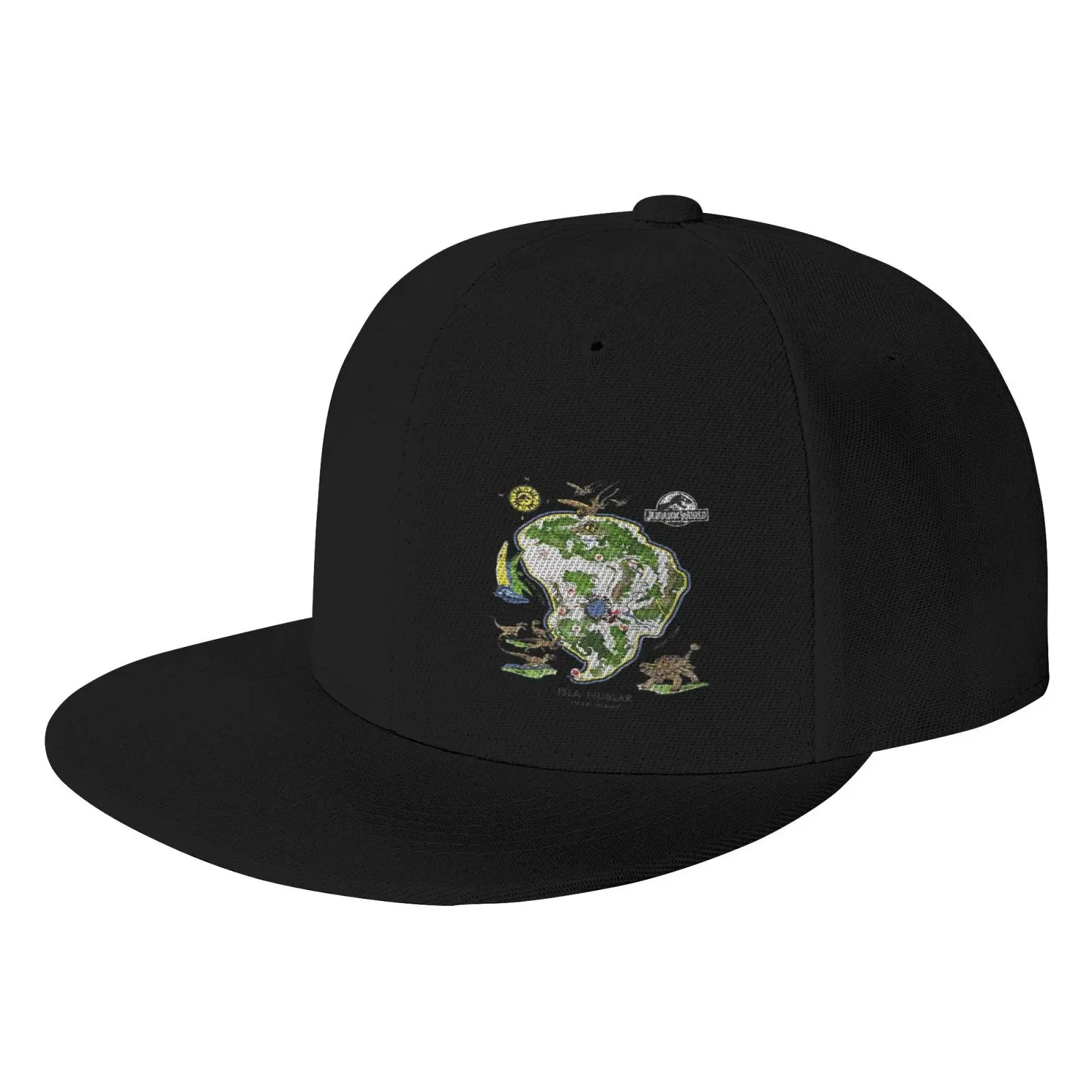 

Jurassic World Isla Nublar Map Couple Cap Caps Men's Panama Hat Men's Winter Hat Women's Cap Cap Cowgirl Summer Hat Cowboy Hat