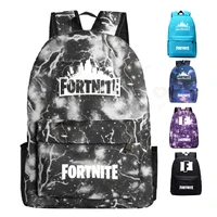 fortnite canvas backpack women men large capacity laptop backpack student school bags for teenagers traveling hiking
