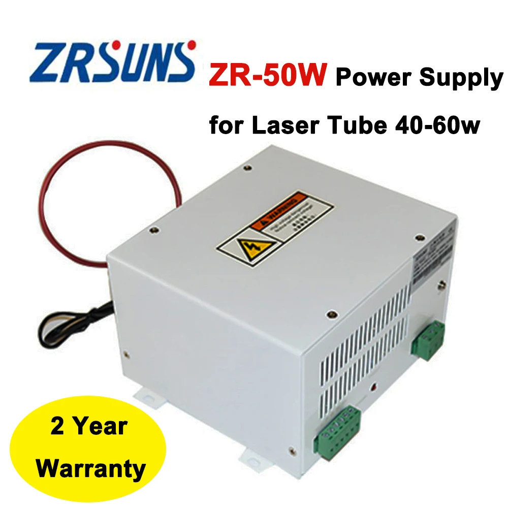Power Supply Laser 50w ZR-50W for 40W 50W 60W Co2 Glass Laser Tube