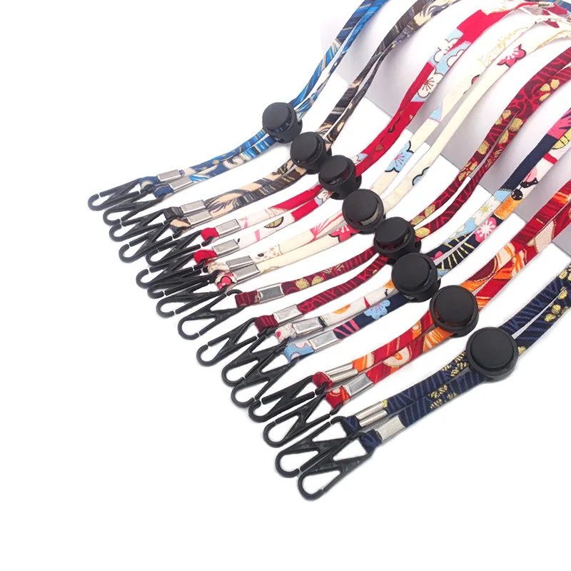 1pcs Adjustable Face Mask Hanging Rope Lanyard Anti-lost Disposable Holder Traceless Ear Two Hooks |