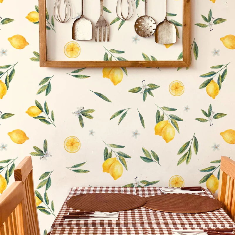 Декоративные наклейки на стену в виде свежих фруктов фон для детской комнаты