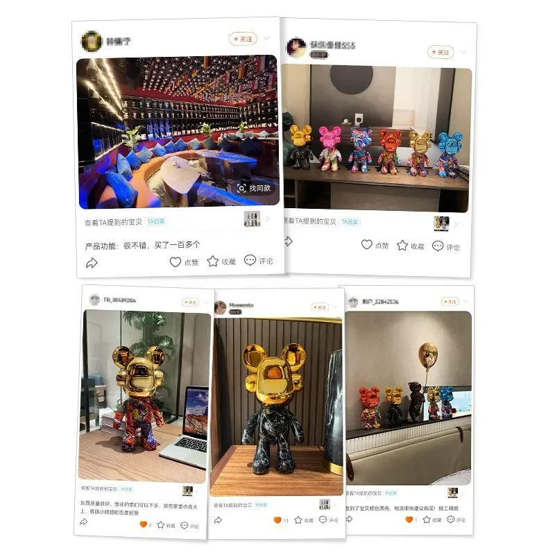 Высококачественные аксессуары серии DJ bear 27/35 см офисный стол украшение винного