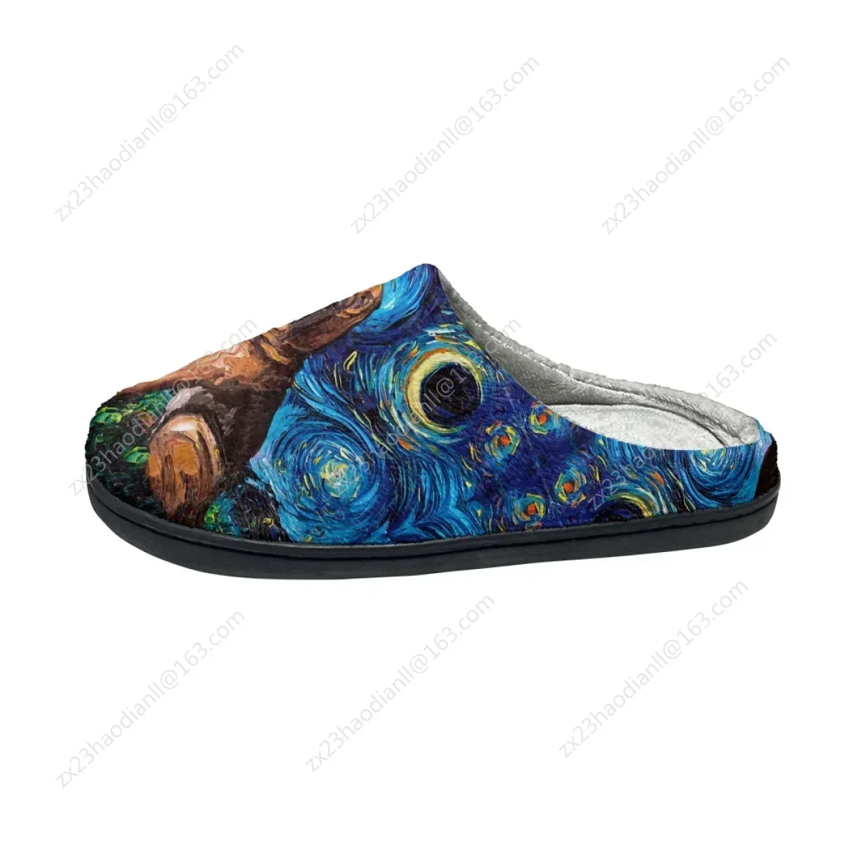 Женские хлопковые тапочки с принтом Starry Night Maltipoo нескользящая домашняя обувь для