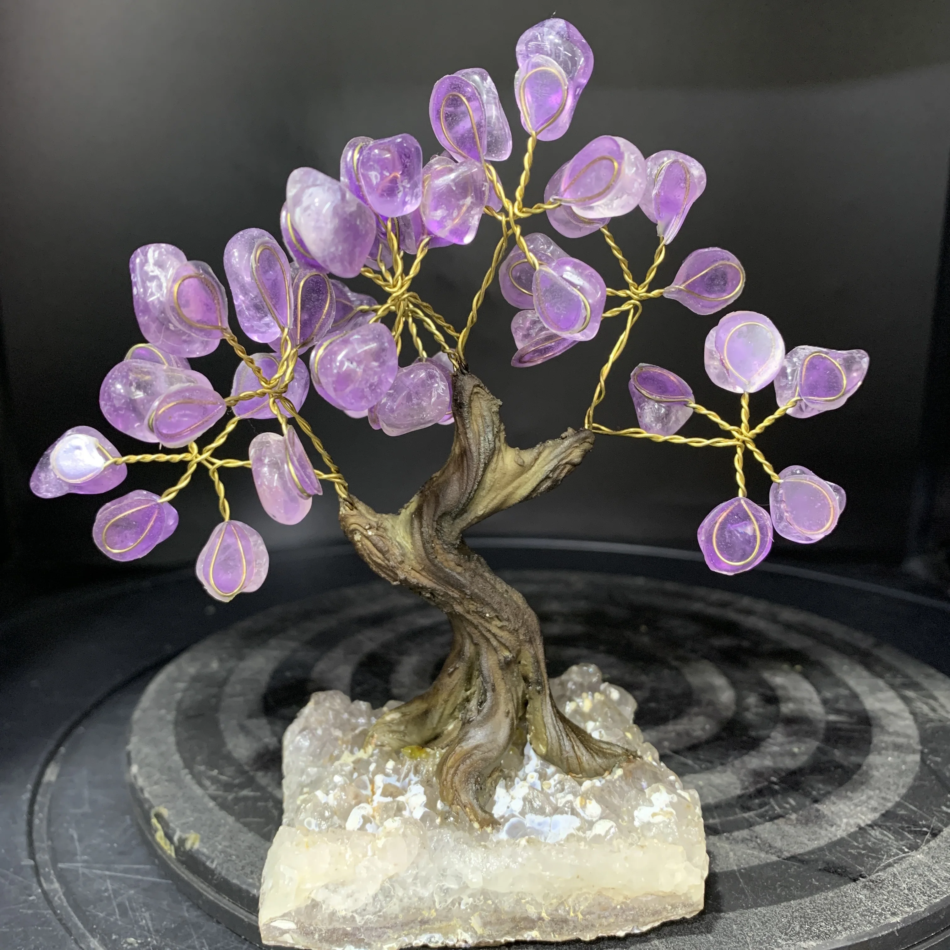 

Natural Amethyst Tree Crystal Quartz Mineral Ornaments Tree of Life Home Decoration Lucky tree